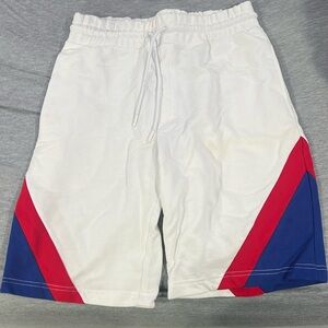 White blue and ride cruisin short